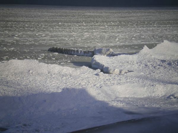 Bałtyk zimą w Grzybowie