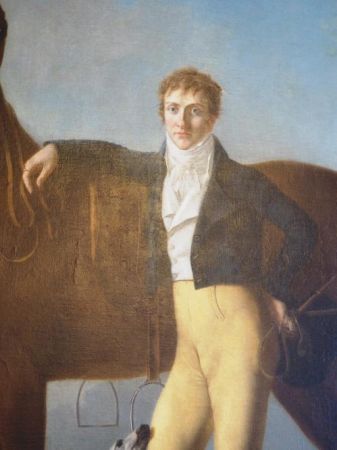 centralny fragment obrazu z pałacowej komnaty.