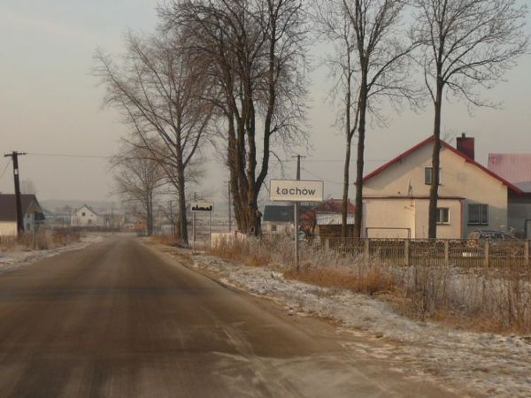 Łachów zimą
