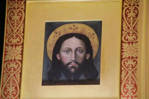 wizytujący Krużlową w 1825r. biskup Grzegorz Tomasz Ziegler napisał o obrazie: "Obraz Pana Naszego Jezusa Chrystusa przedziwnej piękności", nie są znane dzieje