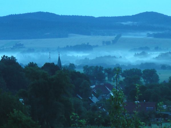 Poranny krajobraz z Rancza Okole