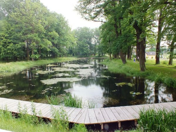 Zrewitalizowany fragment parku pałacowego