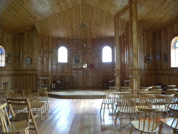 Wnętrze kościoła.