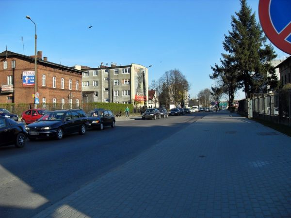 Ulica Skarszewska w kierunku Ronda Wałaszewskiego