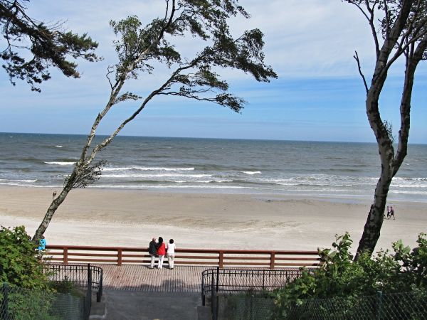 Plaża przy Hotelu Neptun w Łebie