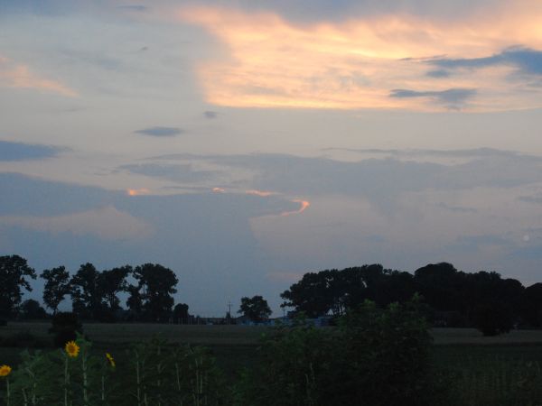 Zachod slońca w Droblinie