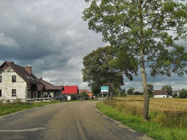 Miejscowość Frank od strony Iwiczna