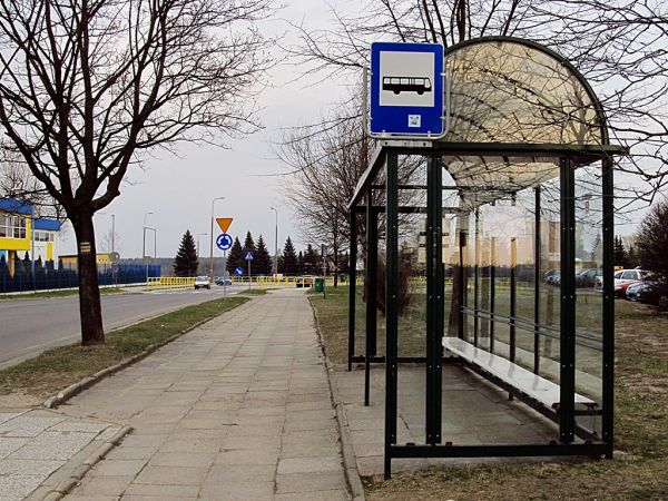 Wiata przystankowa przy Krasickiego