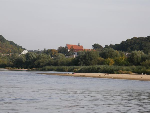 Panorama Kazimierza ze statku Żeglugi Wiślanej
