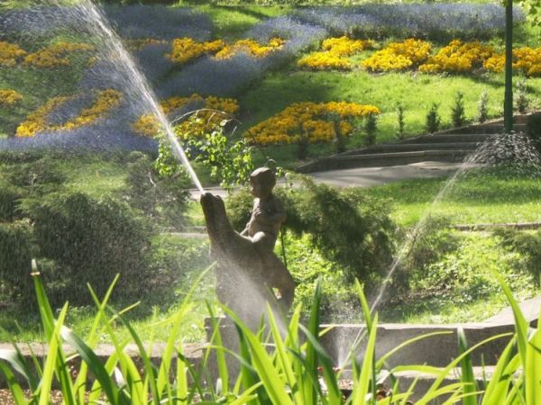 Jedna z fontann w Połczynie Zdroju
