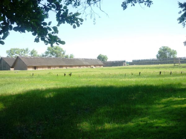 Osiedle w Biskupinie powstało  najprawdopodobniej zimą 738 roku p.n.e. Założono je na podmokłej wyspie na Jeziorze Biskupińskim (obecnie półwysep), o kształcie