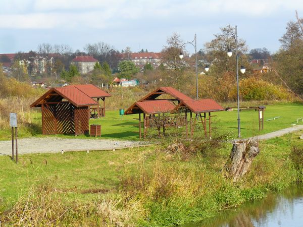 Przystań na rzece Łynie.