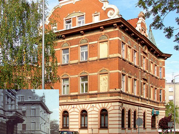 Żary ul. 1-go Maja zdjęcie współczesne i archiwalne