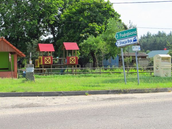 Centrum wsi Borsk na Kaszubach