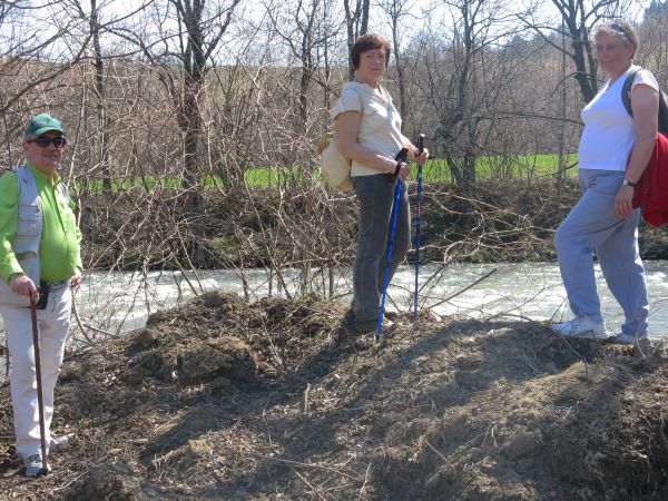 Na lewym brzegu pomnika przyrody "Progi skalne na Hoczewce". Progi tektoniczne koryta rzeki - czasami zwane "szumami" lub "szypotami".