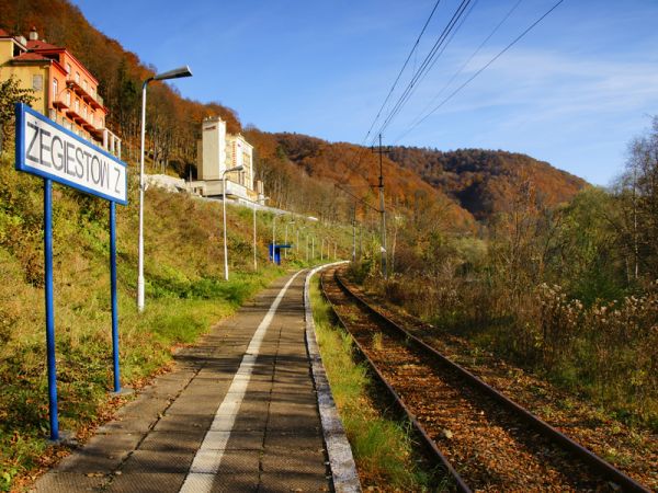Stacja kolejowa w Żegiestowie Zdroju
