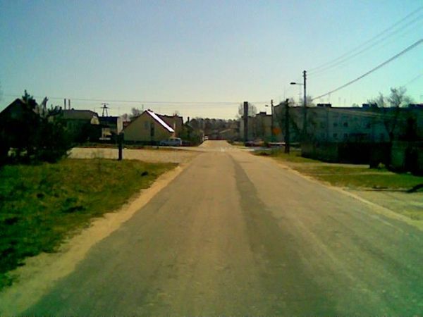 Skrzyżowanie ulicy Częstochowskiej z ulicą budowlanych oraz Leśną