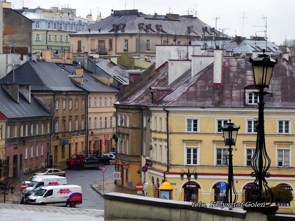 Lublin, widok na stare miasto i ul. Kowalską - foto. Krzysztof Goleń