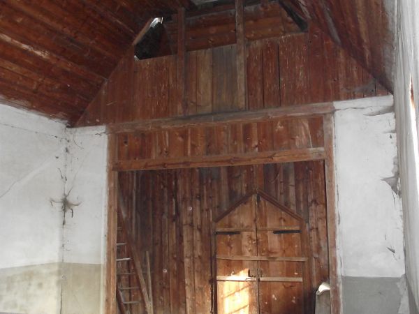 kaplica rzymsko-katolicka pw. Andrzeja Boboli, z 1938 roku, opuszczona - wnętrze.