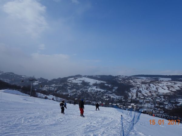 Widoz na Pukówkę i Myrtówkę ze stoku "Szklana Góra"