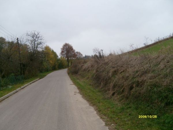 Droga wiejska w stronę Podola.
