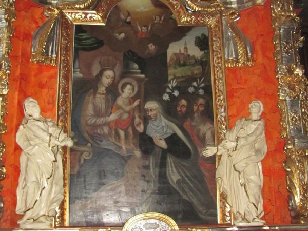 Kościół pobernardyński  pw. Najświętszego Imienia Jezus i Niepokalanego Poczęcia N.M.P. - ołtarz w nawie zach.