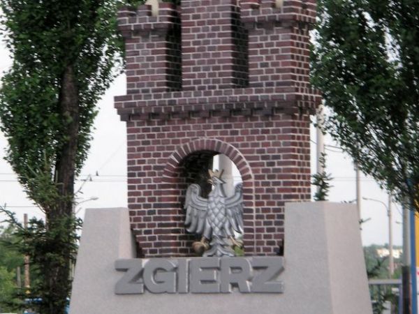 Herb miasta na osiedlu Kurak