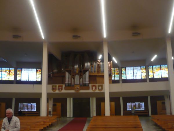 widok  w  stronę  organów.