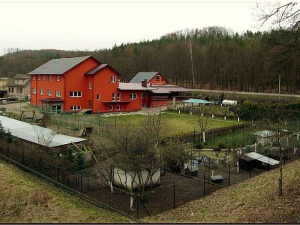 Betlejem w marcu. Wzdłuż ogrodzenia rozlokowane jest małe zoo.
