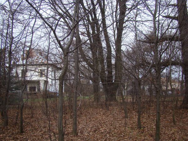 dwór, XIXw. - na rzucie litery L, przy fasadzie wieża i loggia, aleja grabowa i starodrzew:  modrzewie, klony, brzozy, lipy i dęby.