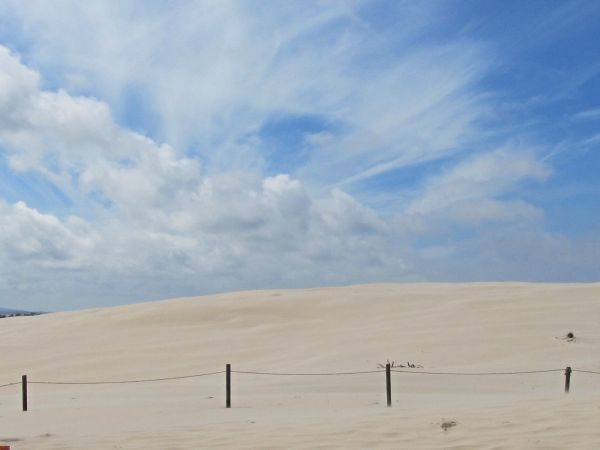 Ruchome wydmy przy Górze Rąbce