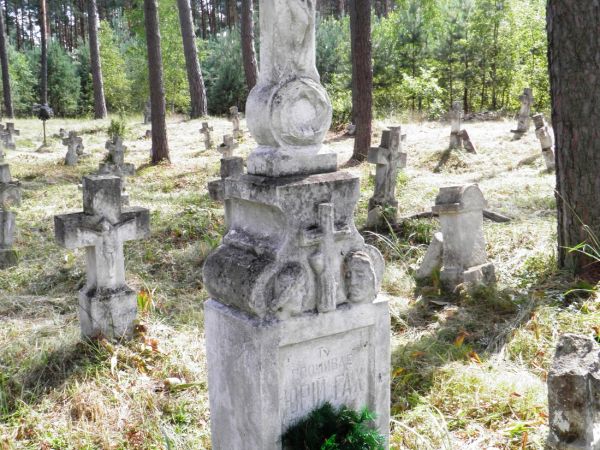 Zabytkowy cmentarz grecko-katolicki w Gorajcu . Na cmentarzu znajduje się kaplica grobowa  rodziny  Brunickich  , właścicieli okolicznych ziem.  Znajduje się na