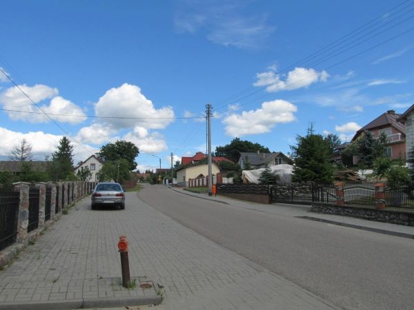 Ulica Kościelna w kierunku Jagodowej