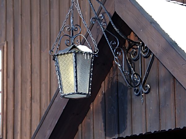 Moszczenica Niżna ; Kościół Św. Mikołaja z serii "Na Szlaku Architektury Drewnianej" , detal architektoniczny