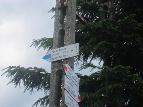 Zieleniec-drogowskazy turystyczne