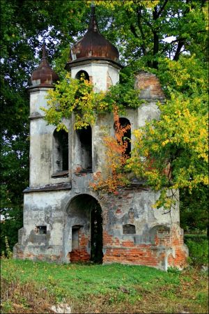 Zrujnowana , murowana cerkiew greckokatolicka , wybudowana w 1904 r. w stylu nowobizantyjskim w Starym Dzikowie. W 2007 r. w jej plenerach kręcono film A. Wajdy