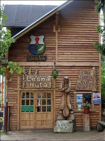 Wejście do LEŚNEJ HUTY