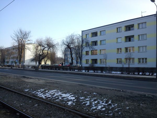 Sosnowiec-Niwka Pawiak. Bloki przy Ul. Wojska Polskiego.