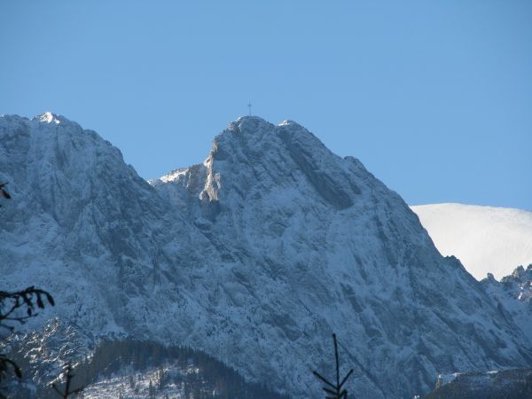 Widok z hotelu na giewont