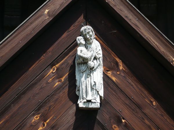 Detal  rzeźba Chrystusa