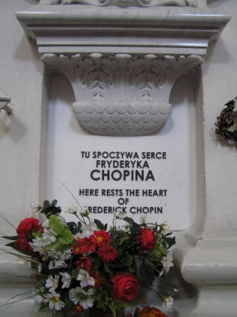 Epitafium z urną z sercem  Fr. Chopina