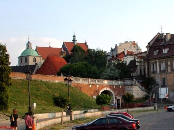 Widok  z Podzamcza na Stare Miasto.