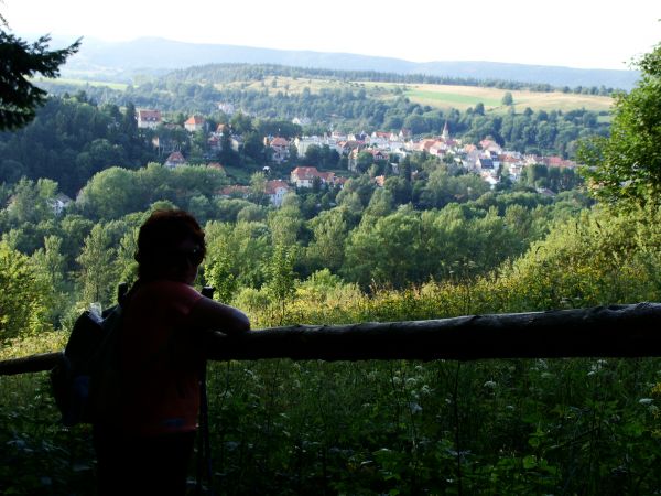 Widok na Duszniki ze schr. Pod Muflonem