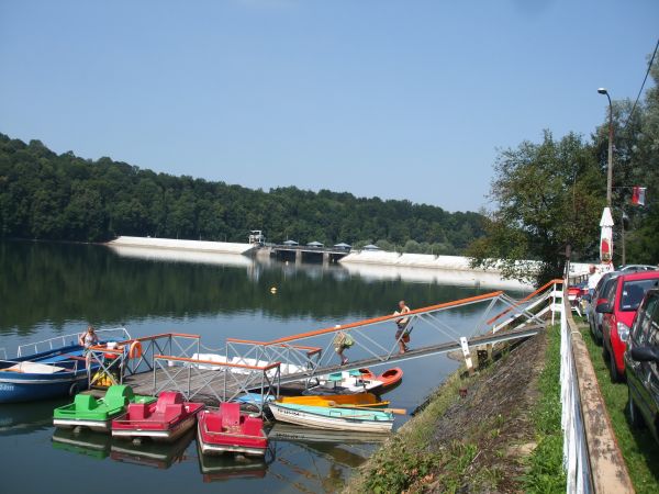 Widok na zaporę-Myczkowce