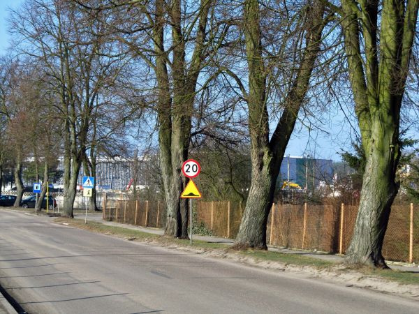 Ulica Mickiewicza przy stadionie