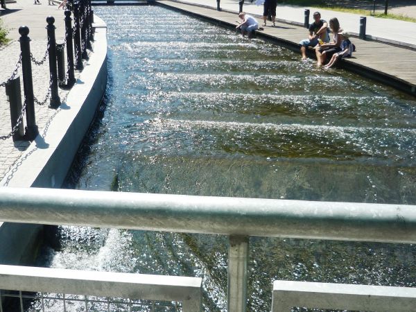 Wyspa Młyńska. Przepławka dla ryb na Brdzie.