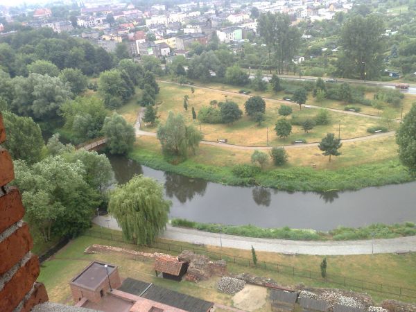 Widok z wieży zamkowej.