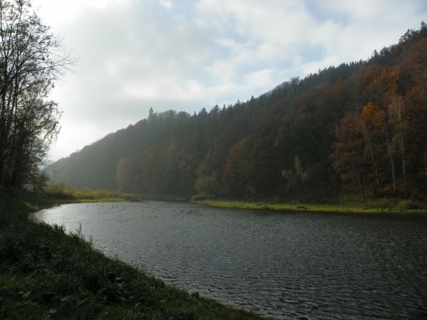 W tle wieża zamkowa