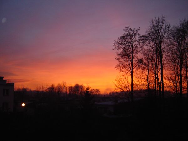 Zgorzelec.Zachód Słońca 1.12.2013r.