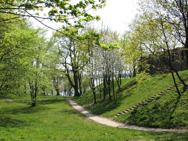 Mury zamku w Czluchowie